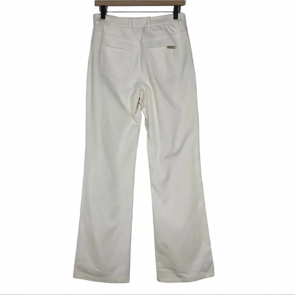 St. John Collection Ivory Wide Leg Trousers Size 4 - Picture 2 of 11